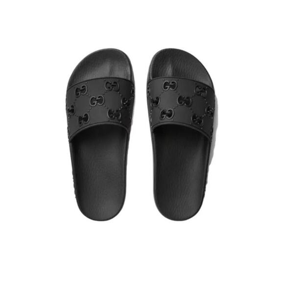 Gucci Rubber Sandal Slides - Picture 1 of 9